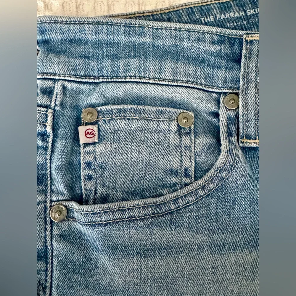 AG Adriano Goldschmied Farrah Skinny Ankle Jeans / Light Blue / Size 29R
